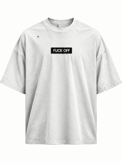 T-SHIRT "FUCK OFF" (biały)