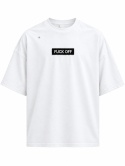 T-SHIRT "FUCK OFF" (biały)