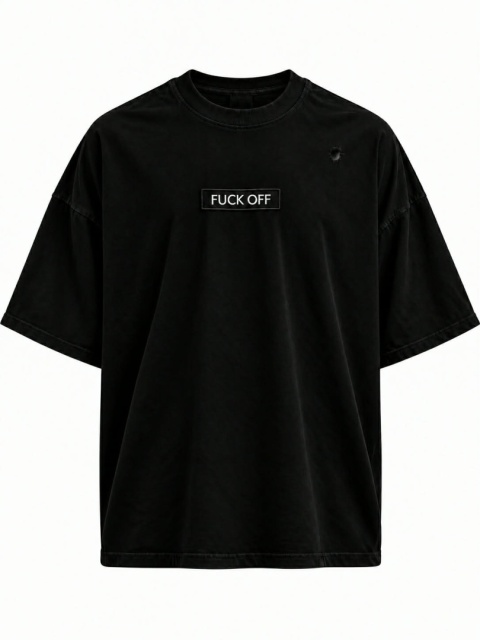 T-SHIRT FUCK OFF (czarny)